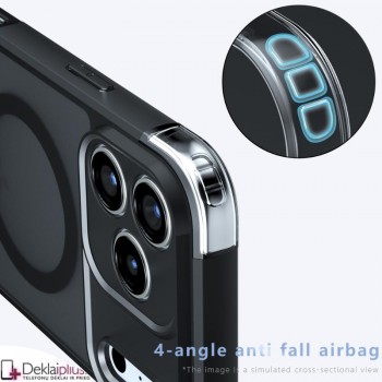 Smūgiams atsparus dėklas su magsafe - pilkas (Apple Iphone 17 Pro/Iphone 18 Pro) Smūgiams atsparus dėklas su magsafe - pilkas (Apple Iphone 17 Pro/Iphone 18 Pro)